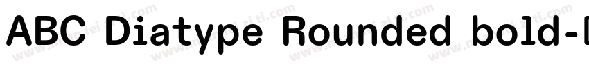 ABC Diatype Rounded bold字体转换